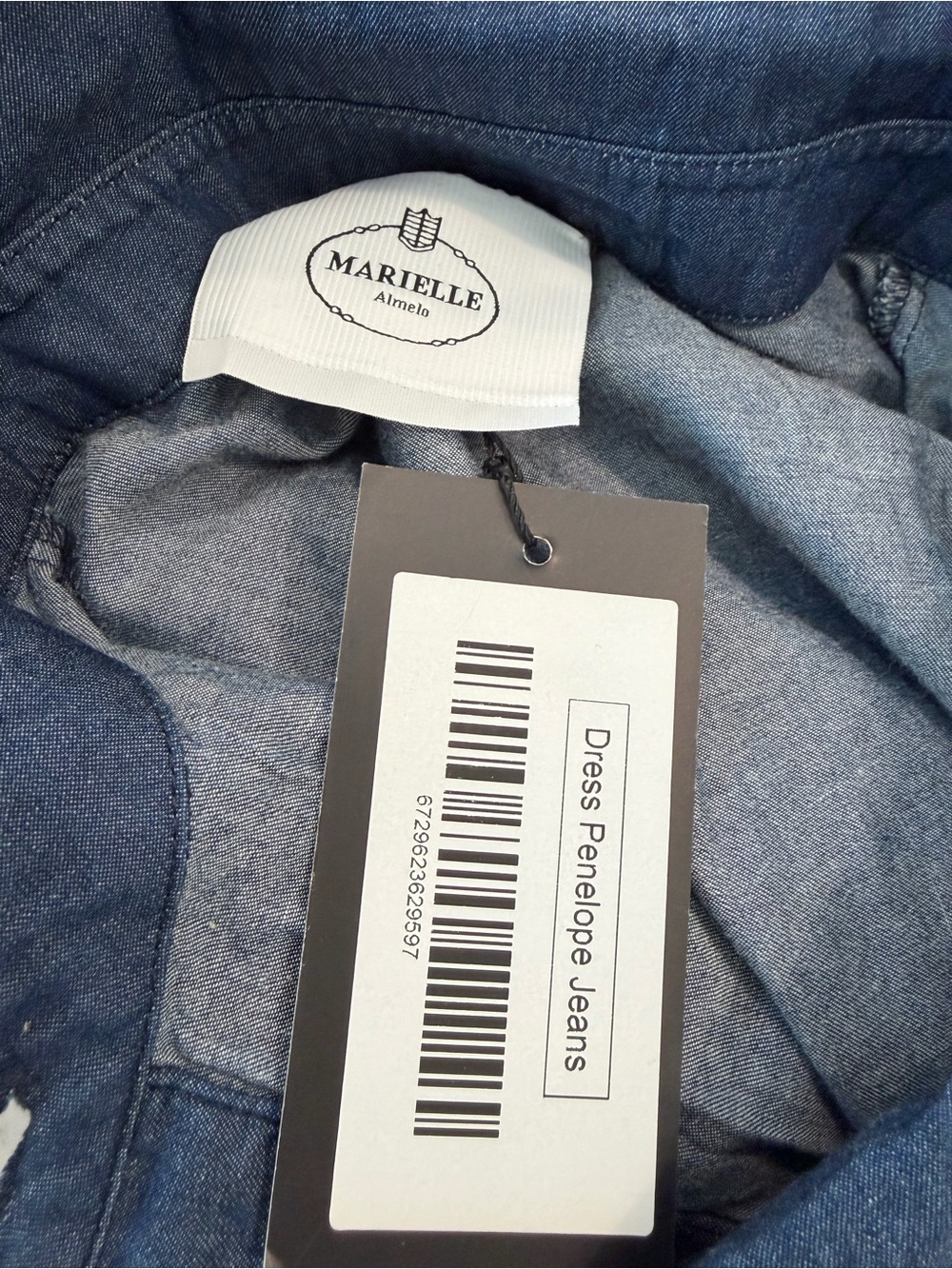 MARIELLE The Penelope Jeans Denim Dress One Size NWT - Picture 5 of 5